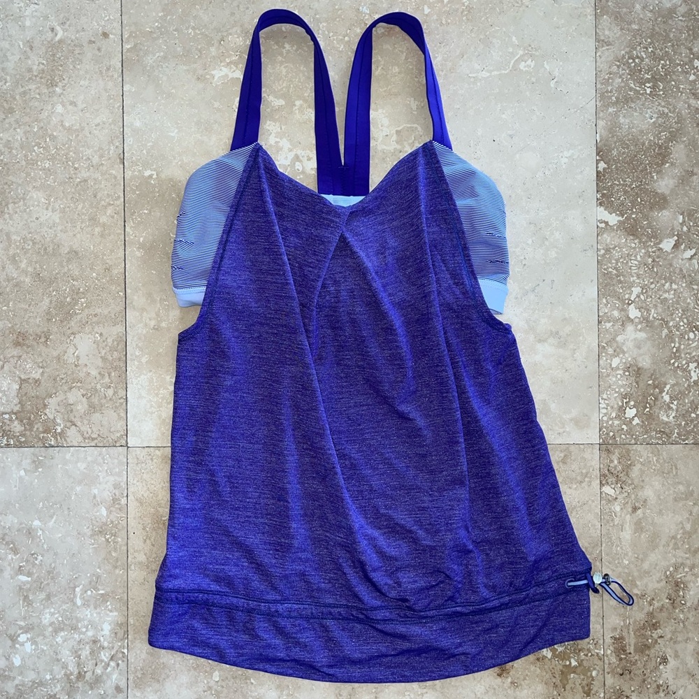LULULEMON Rest Less Tank, Bruised Berry, Size 6